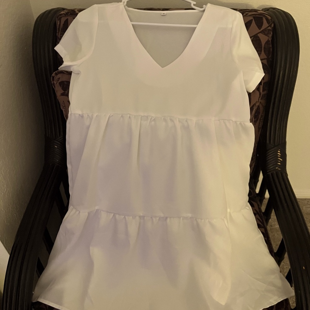 Very Cute Brand new baby doll dress white